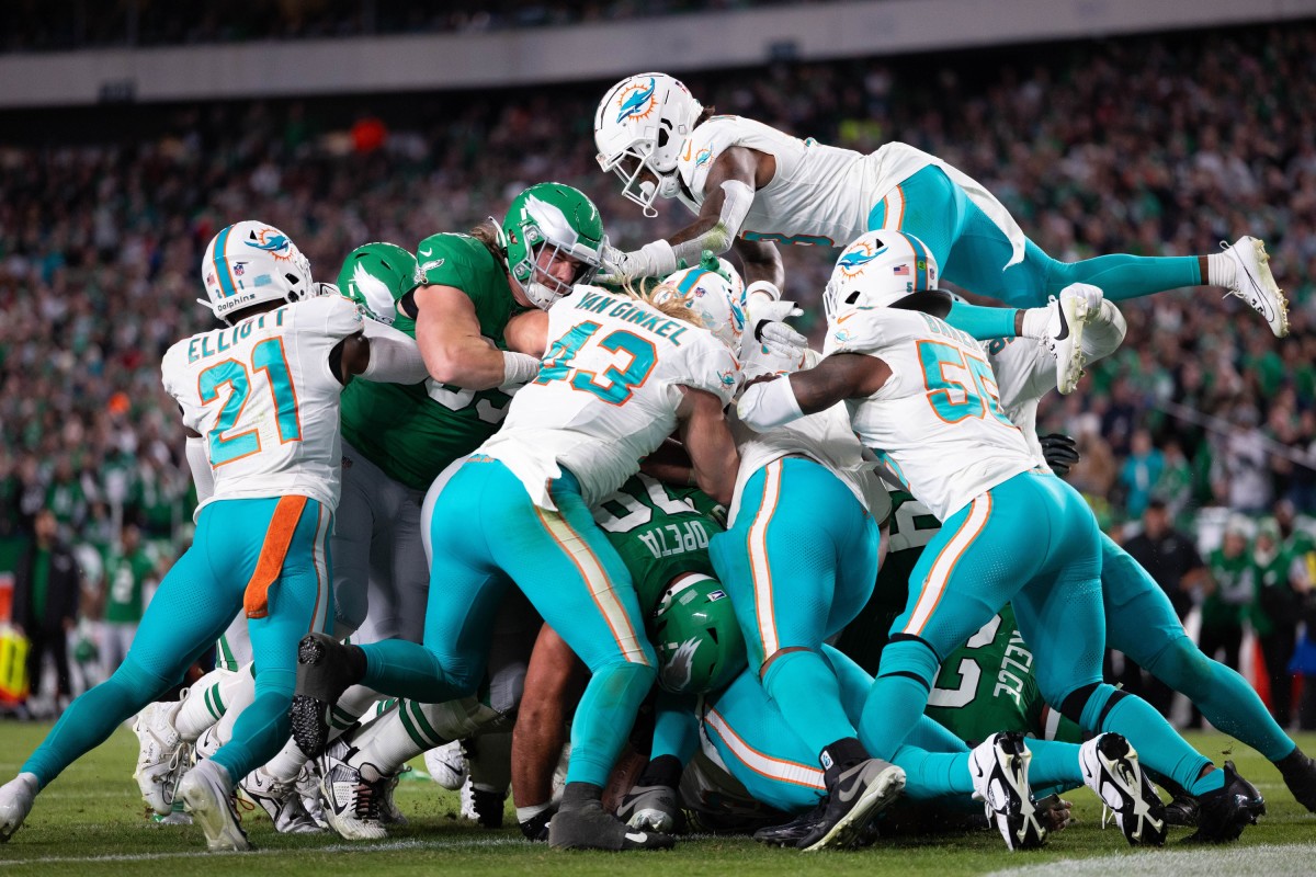 The Philadelphia Eagles used the Brotherly Shove three times on fourth downs, getting a touchdown and two first downs on a critical fourth-quarter drive.
