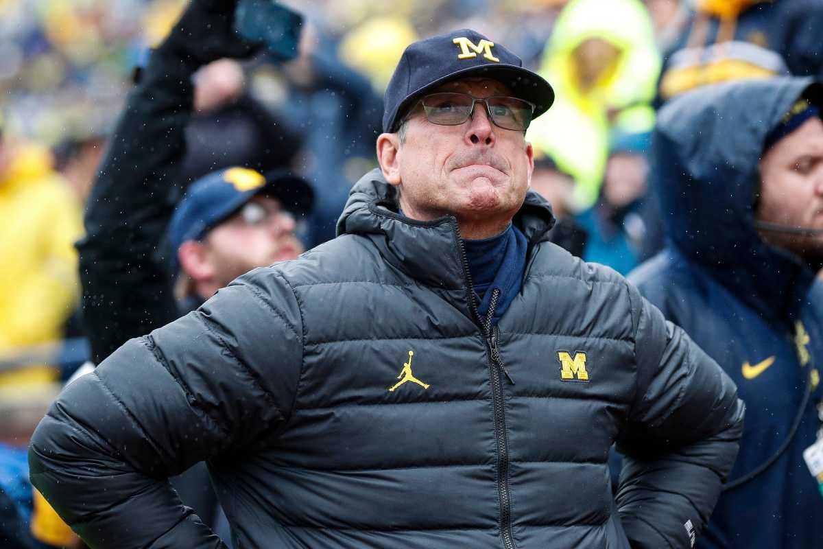 Michigan head coach Jim Harbaugh.