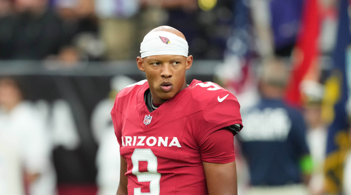 Arizona Cardinals quarterback Joshua Dobbs during a game.
