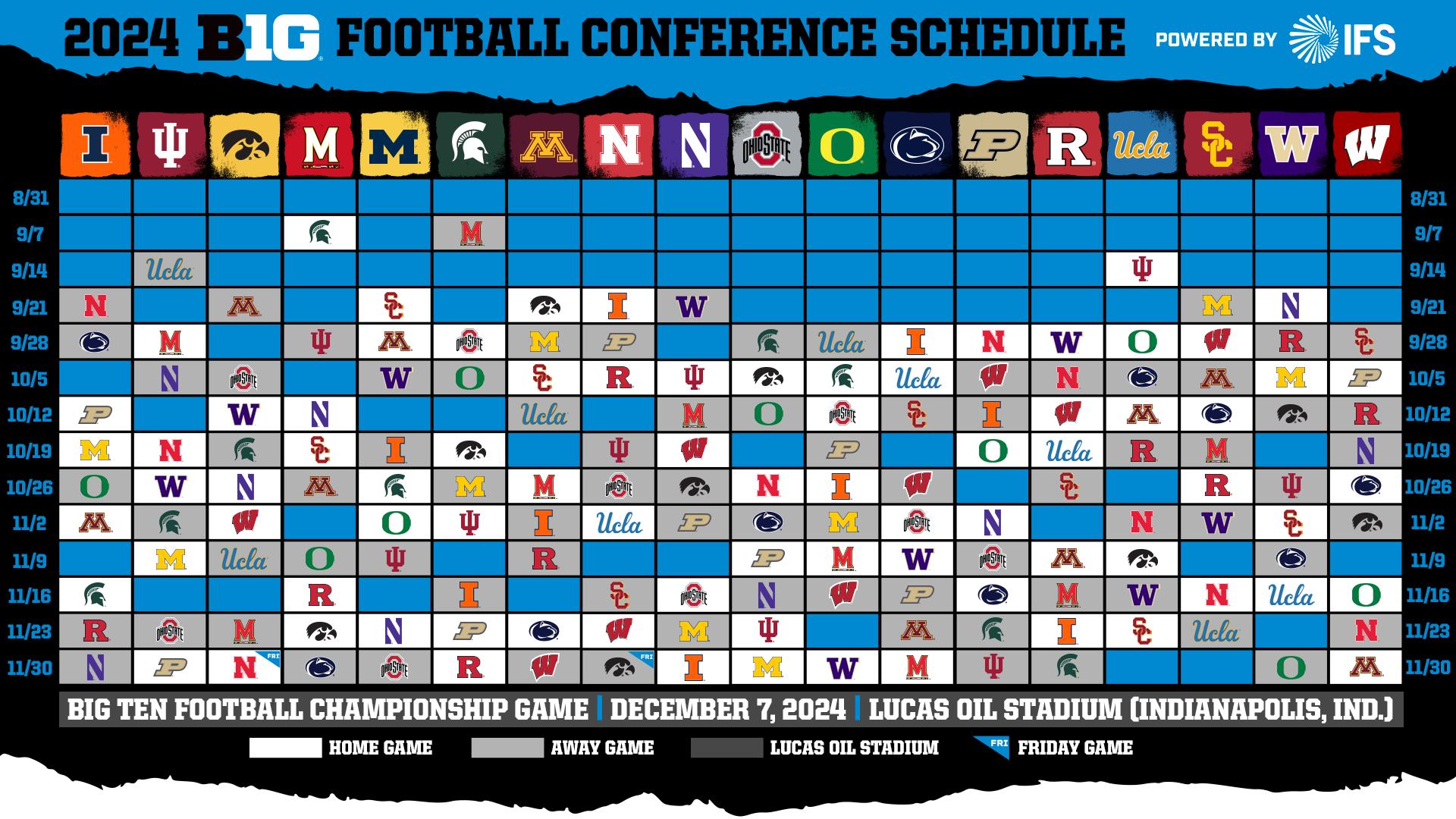 2024 Big Ten Football Schedule