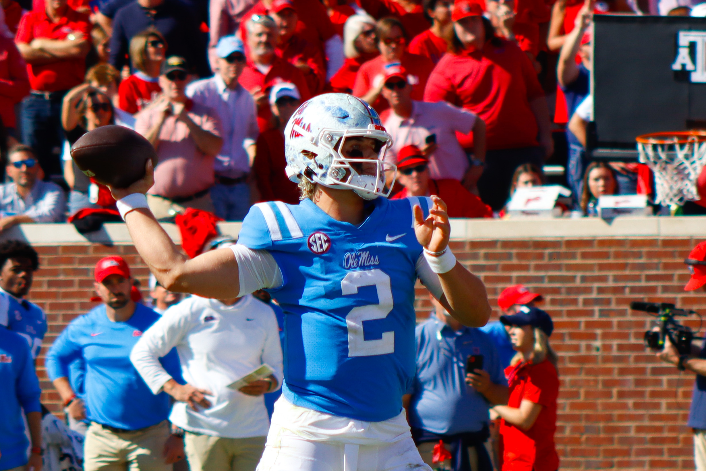 Ole Miss Rebels QB Jaxson Dart.
