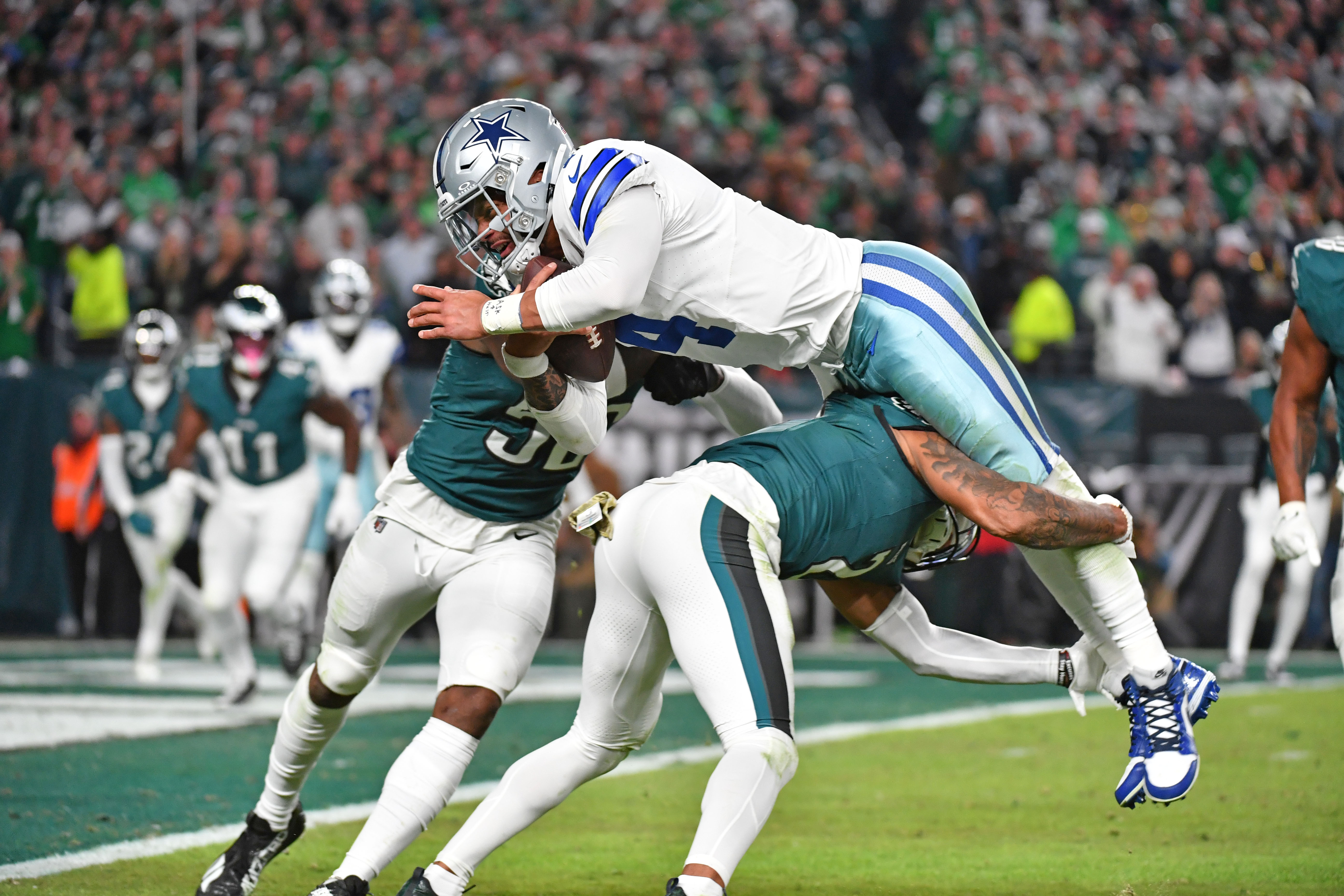 Dak Prescott and the Dallas Cowboys lost to the Philadelphia Eagles in Week 9. 