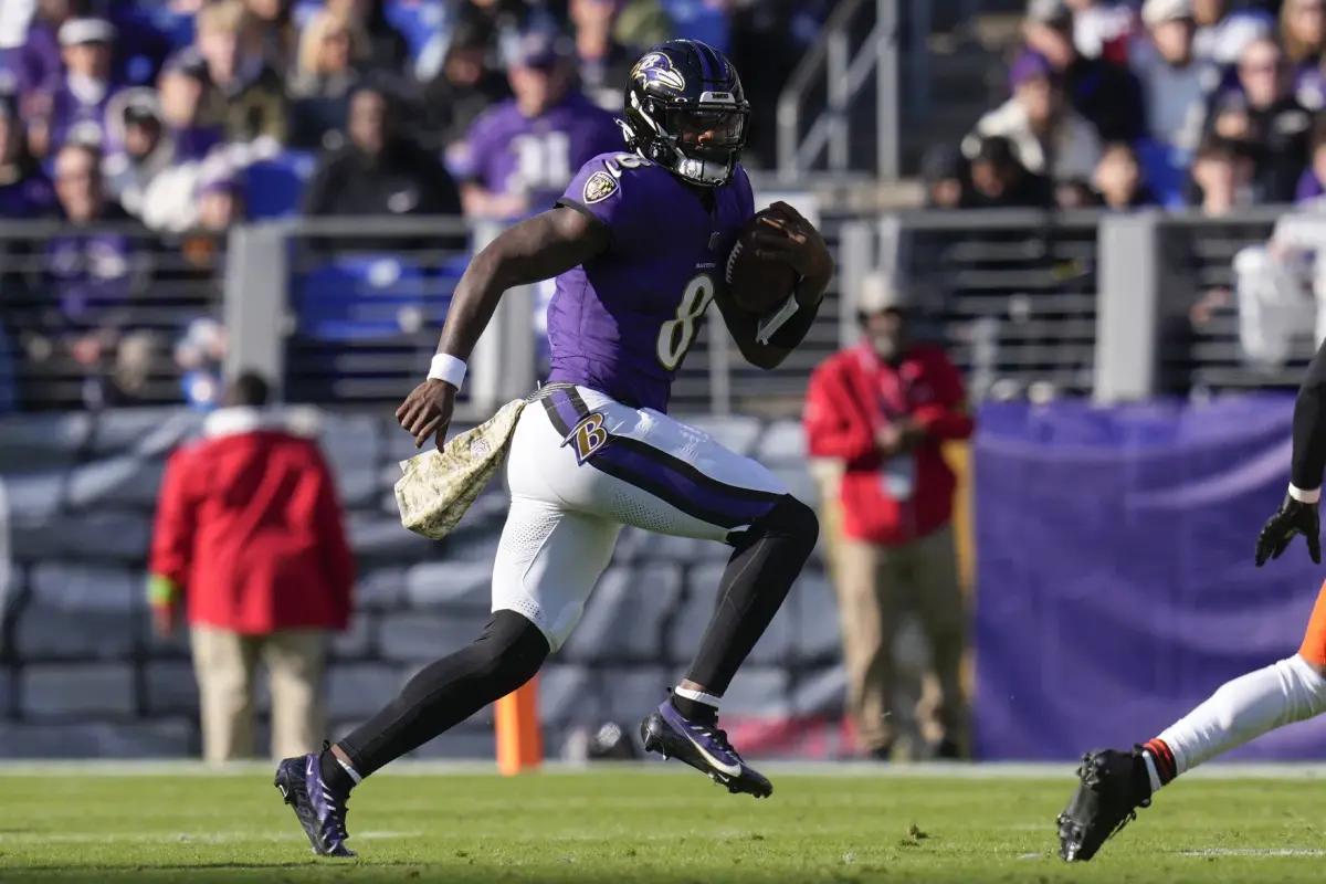 Lamar Jackson and the Baltimore Ravens control the one seed in the AFC through Week 11. 