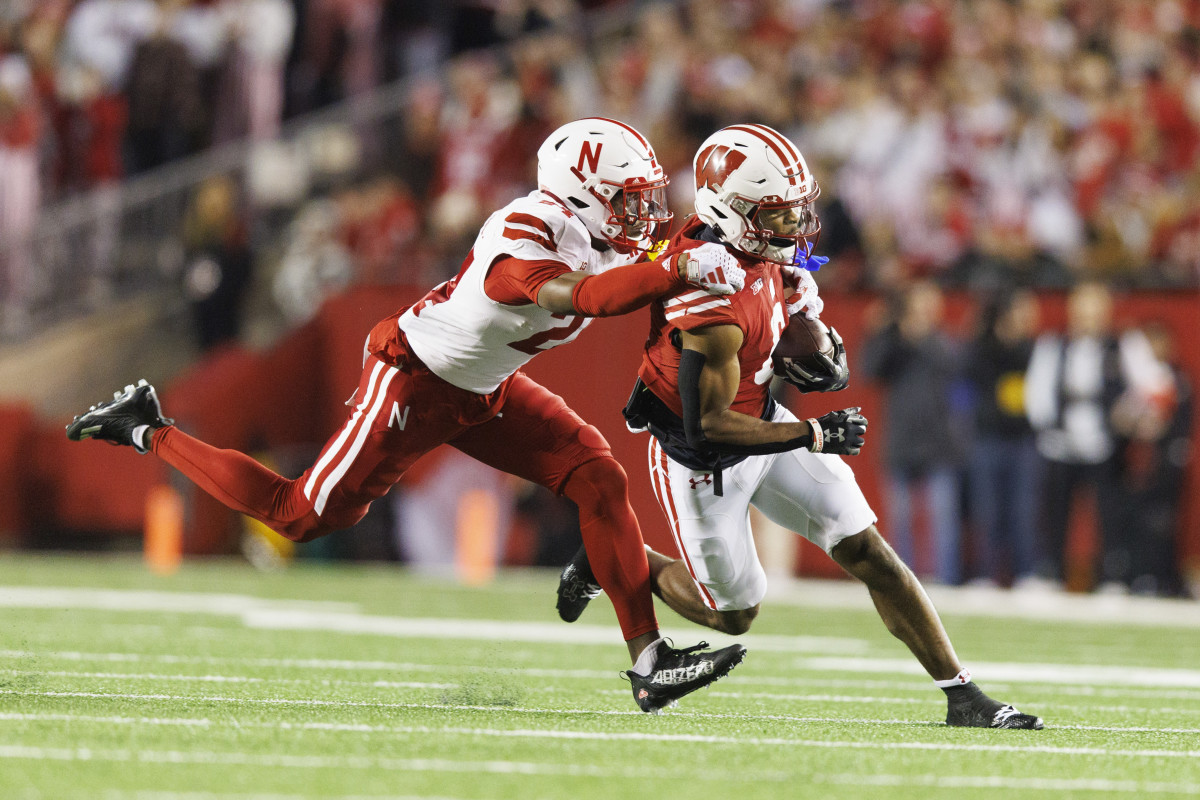 Will Pauling and Marques Buford Jr. Q3 2023 Nebraska vs Wisconsin football USATSI_21932422