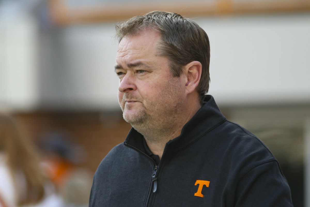 Tennessee Volunteers HC Josh Heupel during the Vol Walk ahead of the Vanderbilt game. (Photo by Randy Sartin of USA Today Sports)