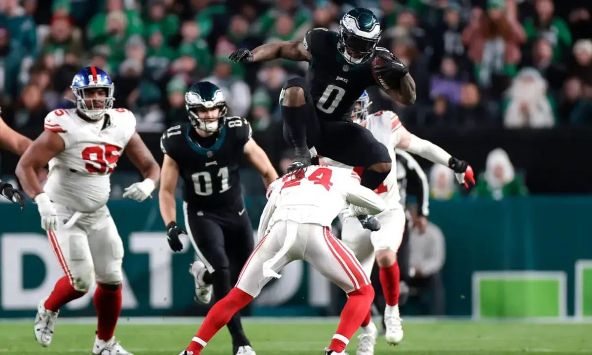 D'Andre Swift rushed for his fifth touchdown of the season against the New York Giants. 